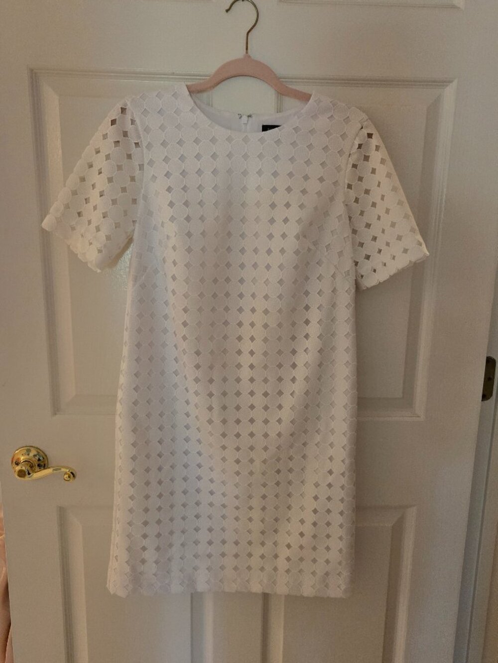 Banana Republic White Lace Shift Dress